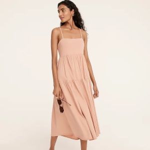 J.Crew Tie-back knit tiered dress